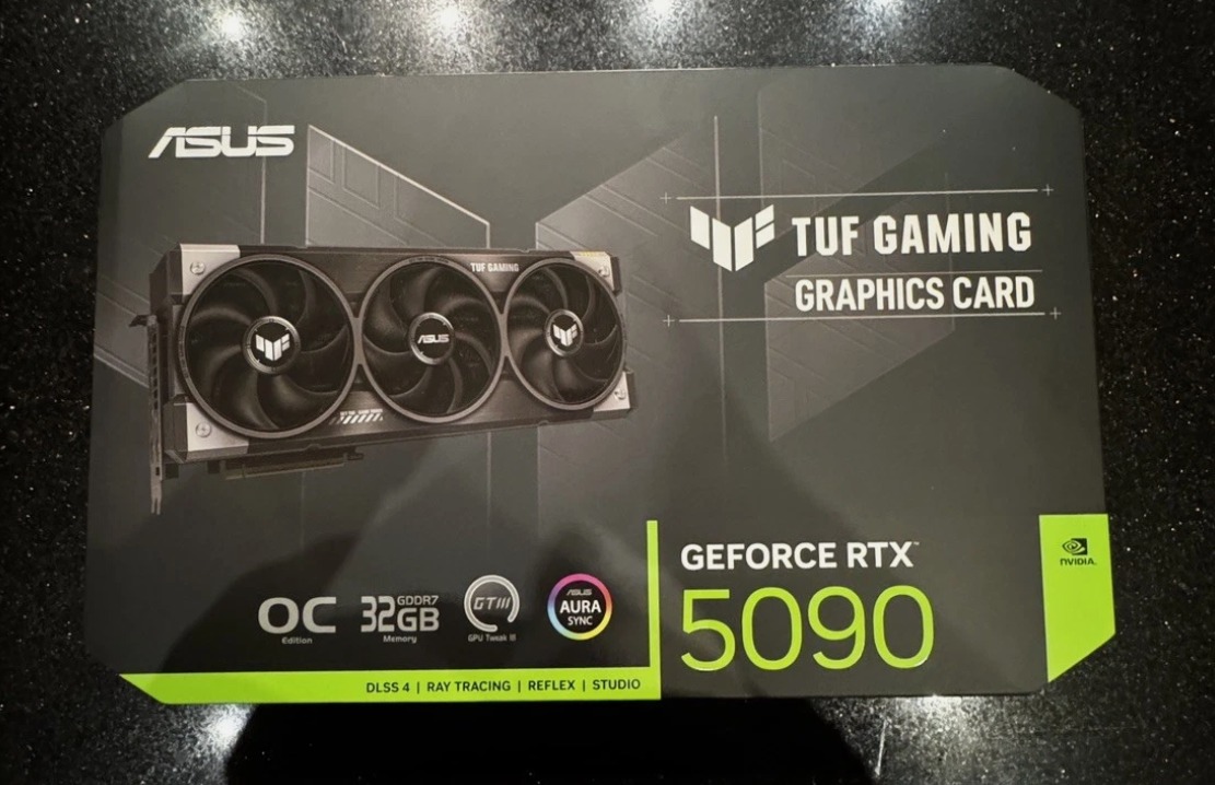 ASUS TUF Gaming GeForce RTX 5090 OC Edition 32GB GPU, Sealed, Brand new in box - Image 1