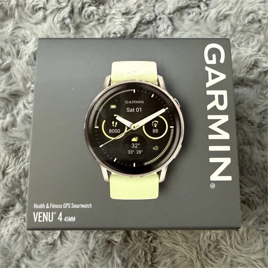 Garmin Venu 4 45mm GPS Smartwatch Green, Up to 14-Day Battery iOS/Android - Image 1