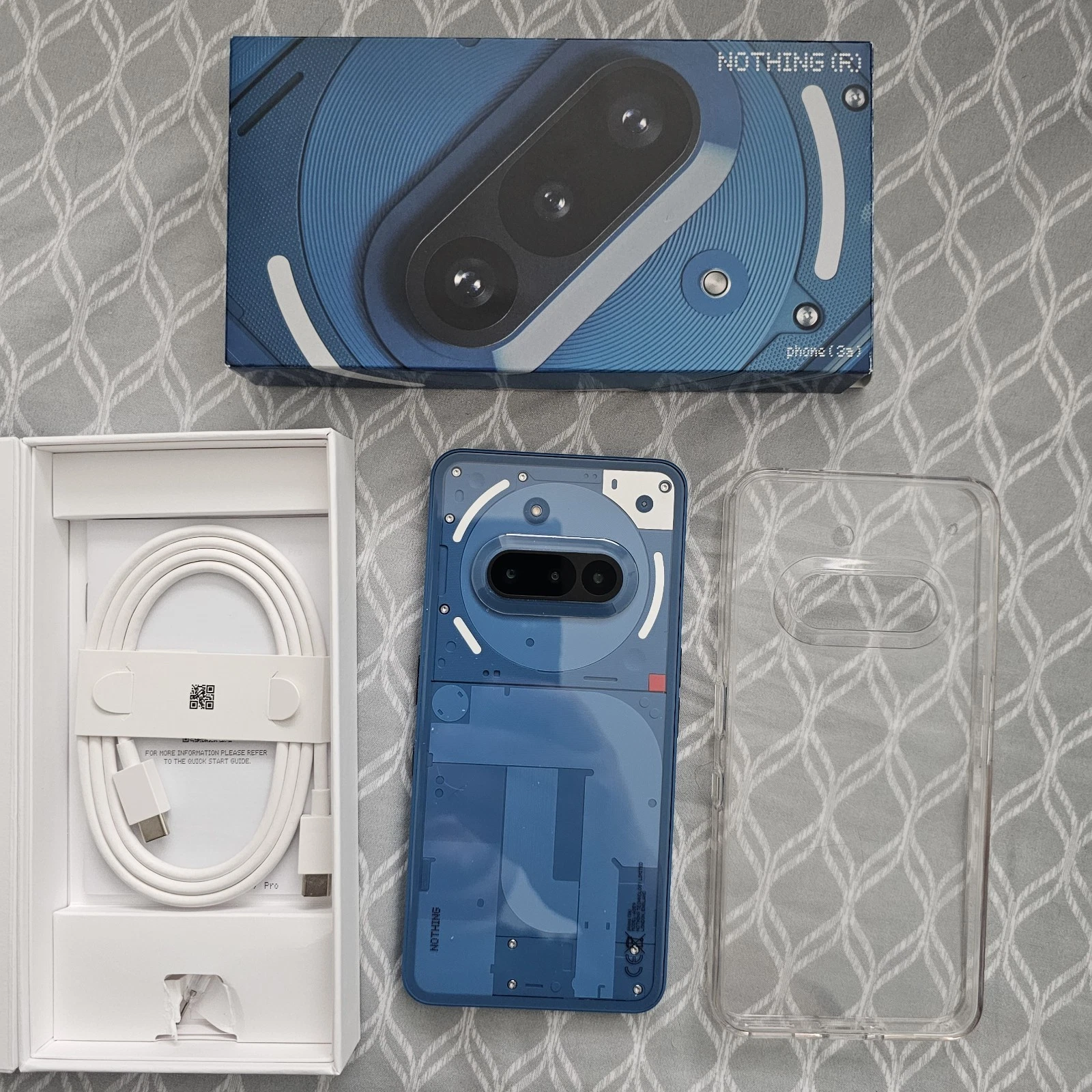 Nothing Phone 3A Pro Unlocked, 256GB, 12GB RAM, BLUE, A059P - Image 1