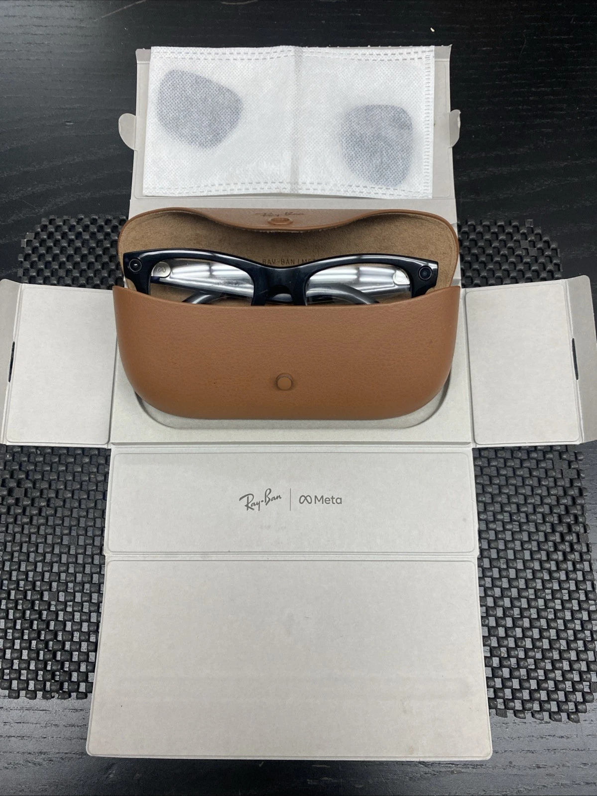 Ray Ban Meta Wayfarer Gen 2 RW4012 Shiny Black Smart Glasses w/Case C34 - Image 1