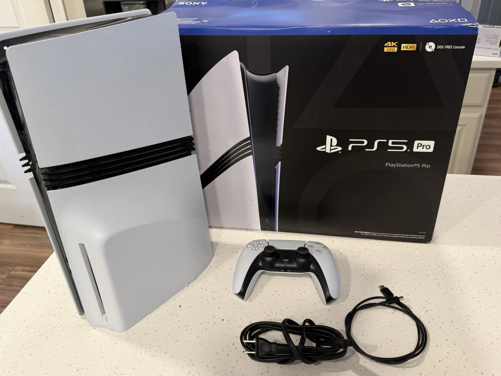 Sony PlayStation 5 Pro with added Disc drive Console 2TB 4K UHD White/Black - Image 1