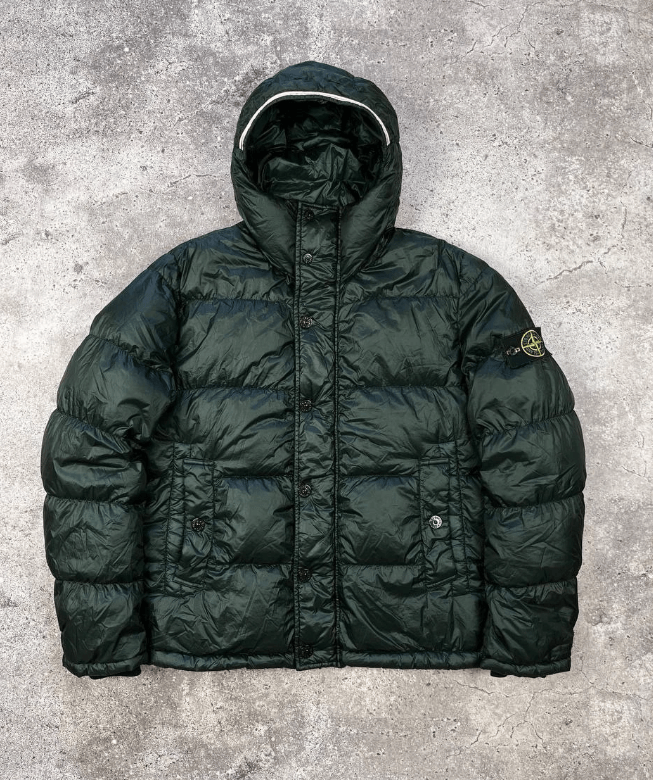 Vintage Stone Island Green Casual Puffer Jacket - Image 1